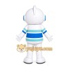 White Robot Mascot Costume White Robot Mascot Costume