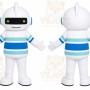 White Robot Mascot Costume