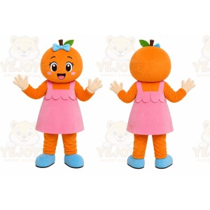 Orange Girl Mascot Costume