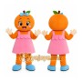 Orange Girl Mascot Costume