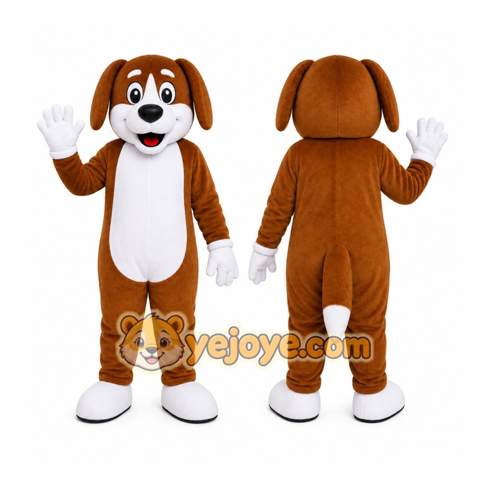 Brown Puppy Mascot Costume Brown Puppy Mascot Costume