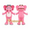 Pink Elephant Mascot Costume