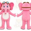 Pink Elephant Mascot Costume