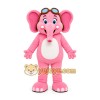 Pink Elephant Mascot Costume