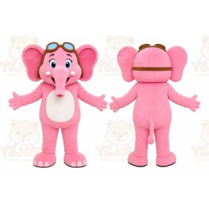 Pink Elephant Mascot Costume