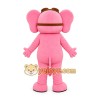 Pink Elephant Mascot Costume