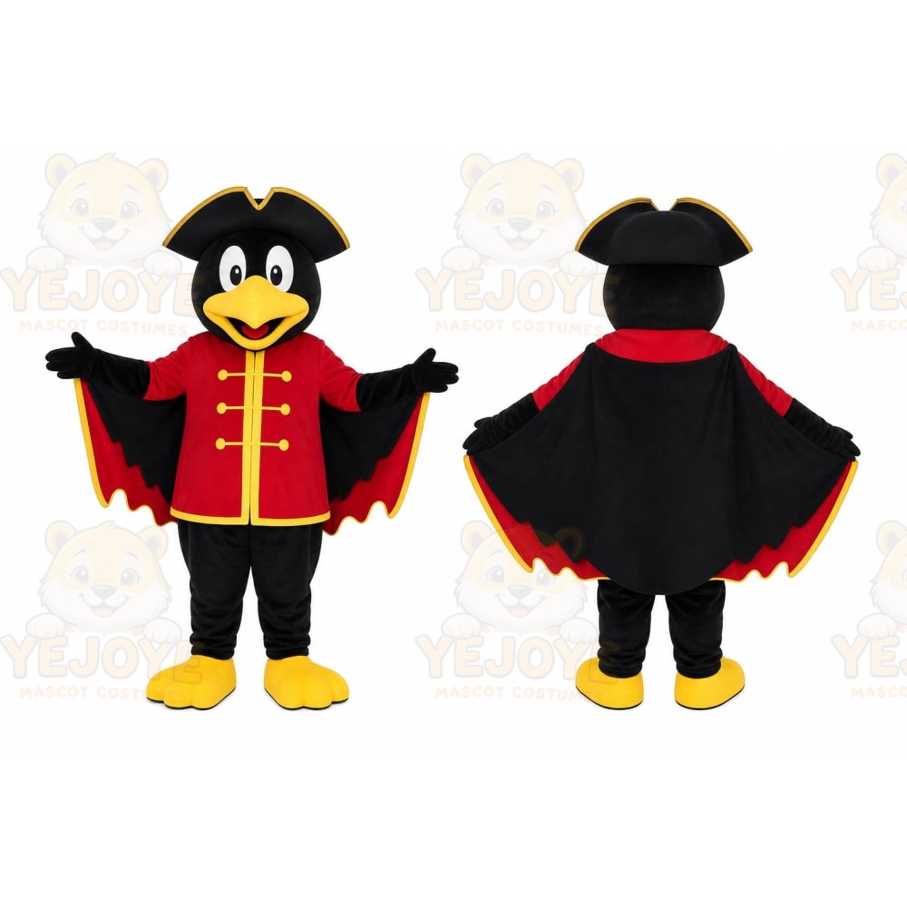 Black Bird Cape Mascot Costume