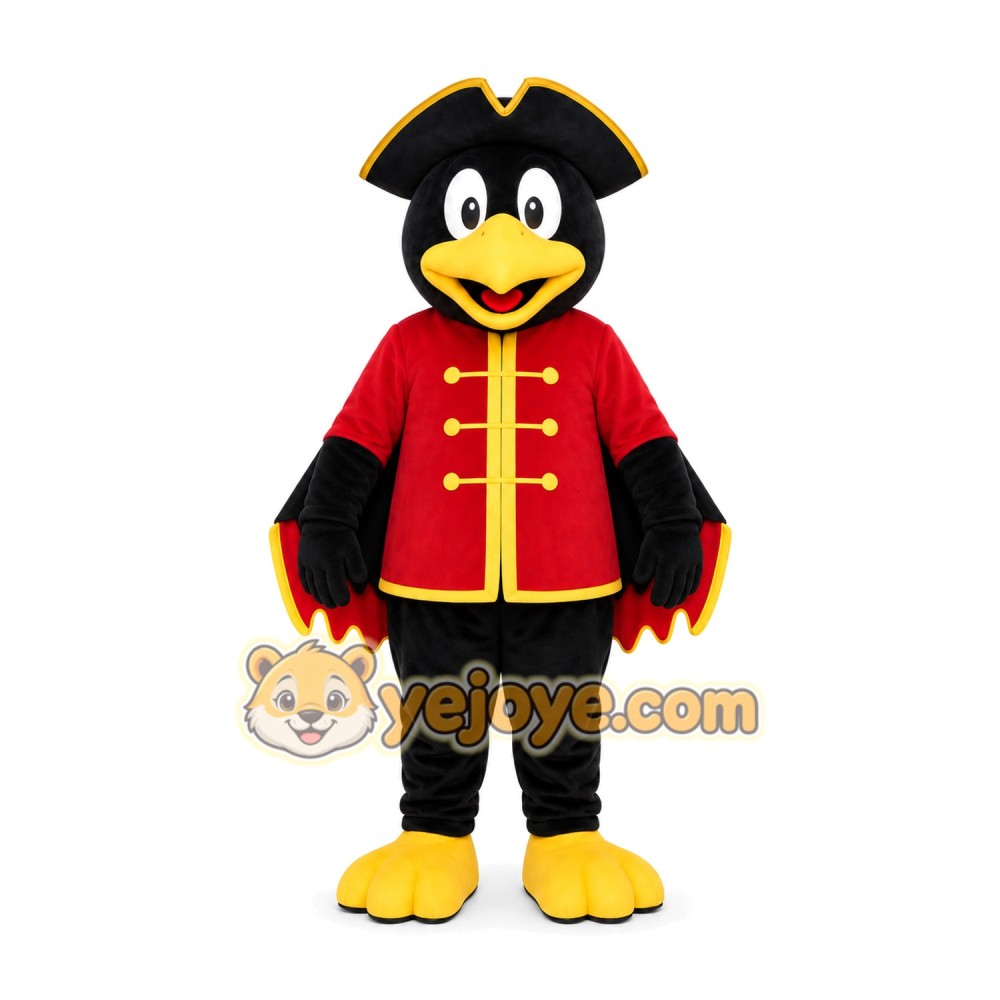Black Bird Cape Mascot Costume Black Bird Cape Mascot Costume