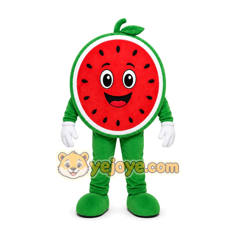 Watermelon Slice Mascot Costume Watermelon Slice Mascot Costume