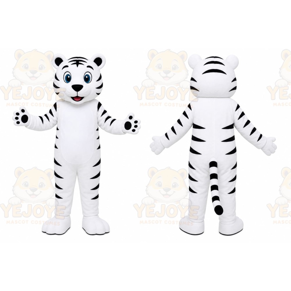 White Tiger Mascot Costume