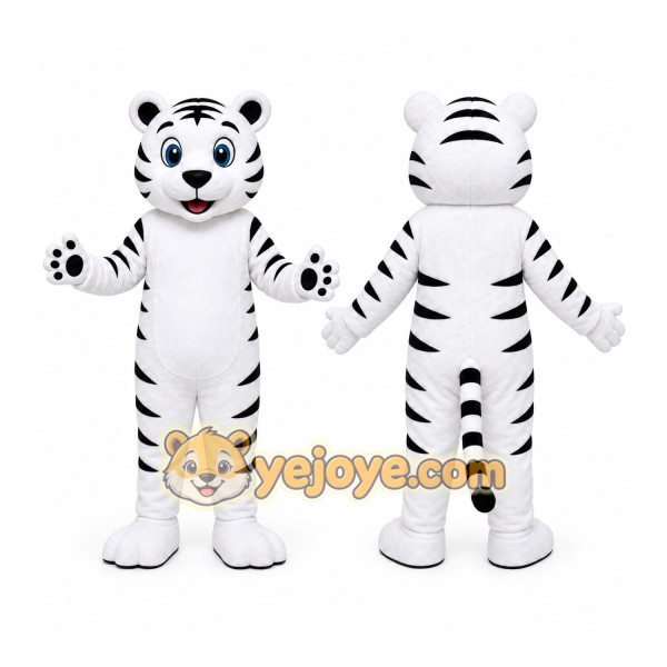 White Tiger Mascot Costume