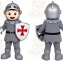 Silver Knight Mascot Costume