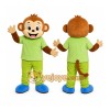 Monkey Green Shirt Mascot Costume Monkey Green Shirt Mascot Costume