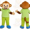 Monkey Green Shirt Mascot Costume