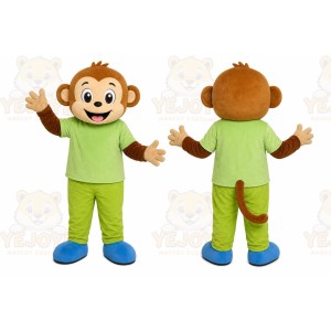 Monkey Green Shirt Mascot Costume