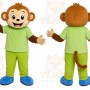 Monkey Green Shirt Mascot Costume