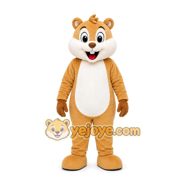 Tan Lion Mascot Costume