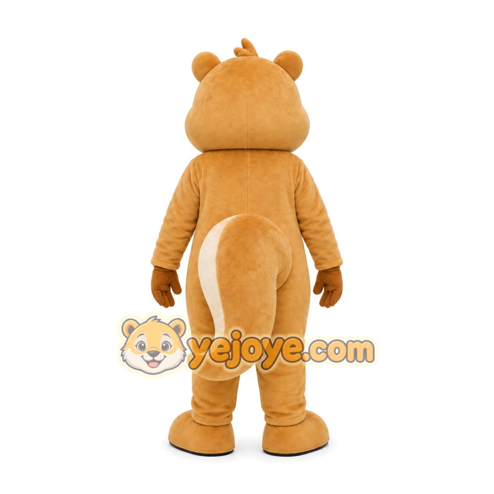 Tan Lion Mascot Costume