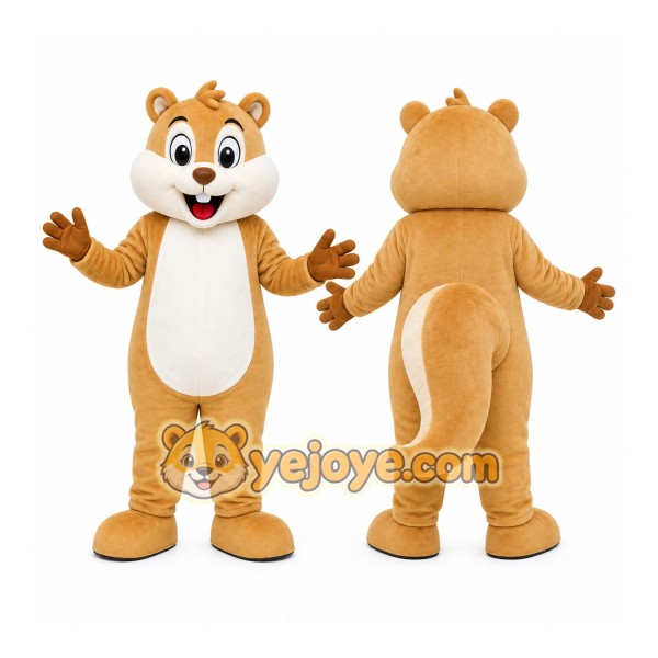 Tan Lion Mascot Costume