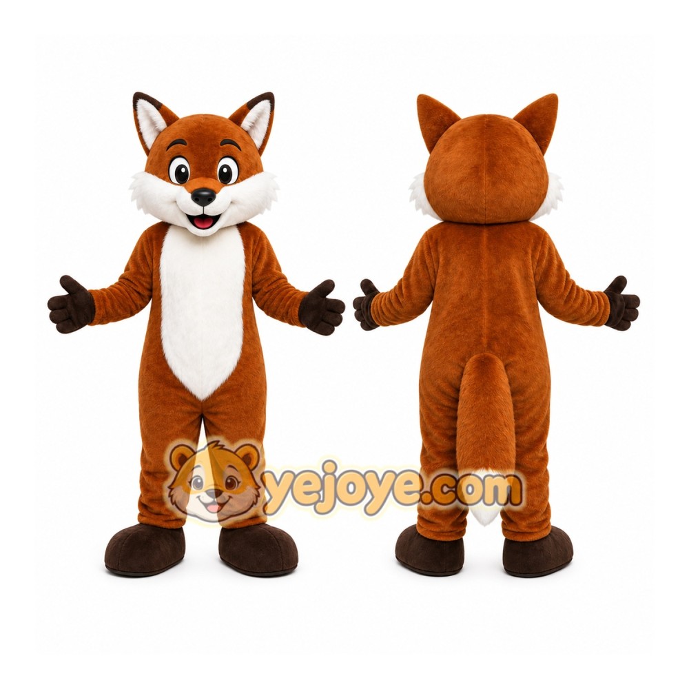 Brown Fox Mascot Costume