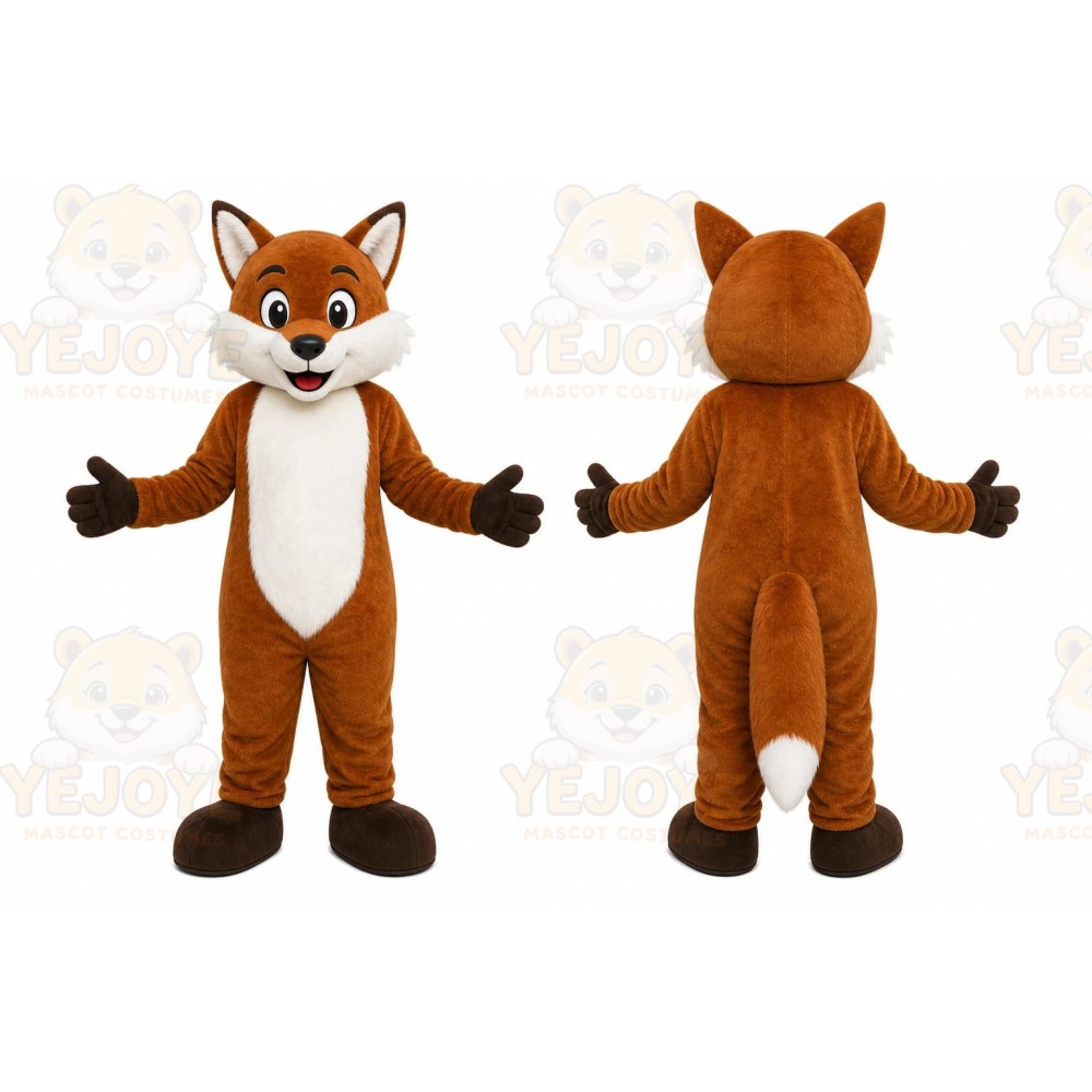 Brown Fox Mascot Costume