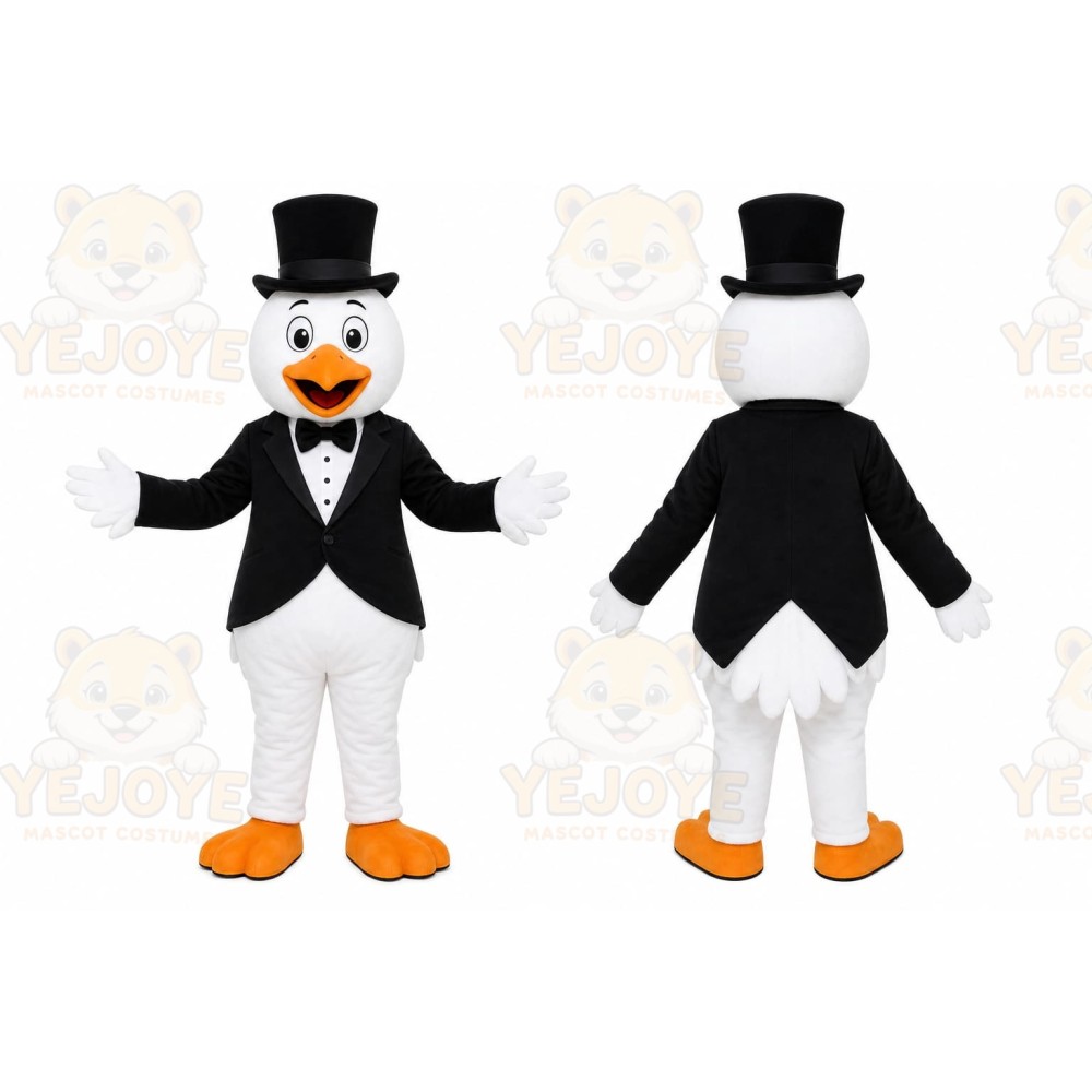 Top Hat Penguin Mascot Costume