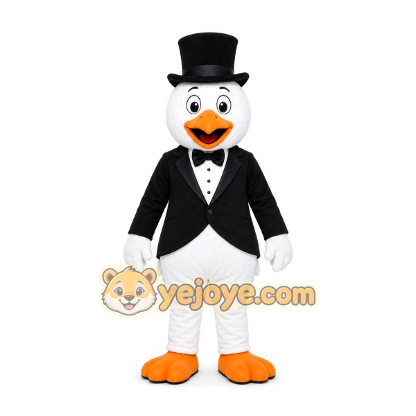 Top Hat Penguin Mascot Costume