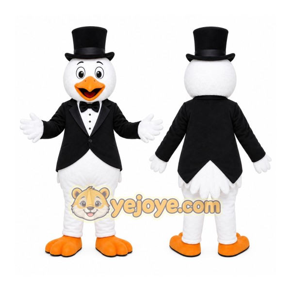 Top Hat Penguin Mascot Costume