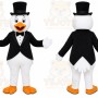 Top Hat Penguin Mascot Costume