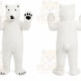 Polar Bear Mascot Costume
