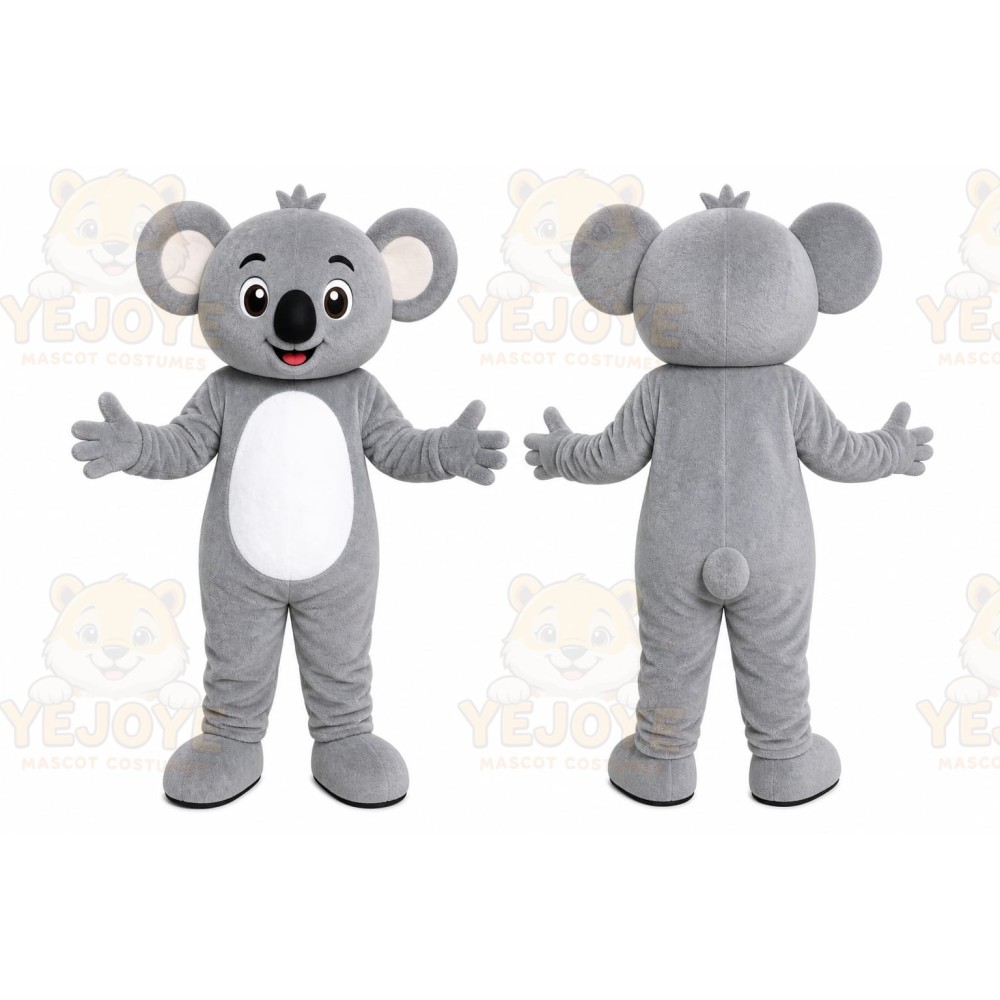 Gray Koala Mascot Costume