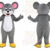 Gray Mouse Mascot Costume