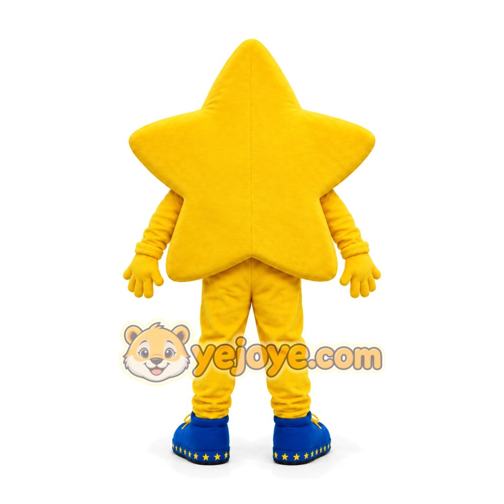 Yellow Star Mascot Costume Yellow Star Mascot Costume