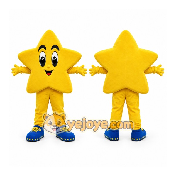 Yellow Star Mascot Costume