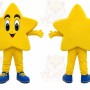 Yellow Star Mascot Costume