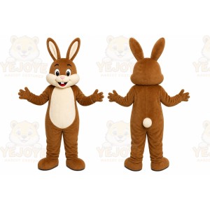 Brown Rabbit Mascot Costume