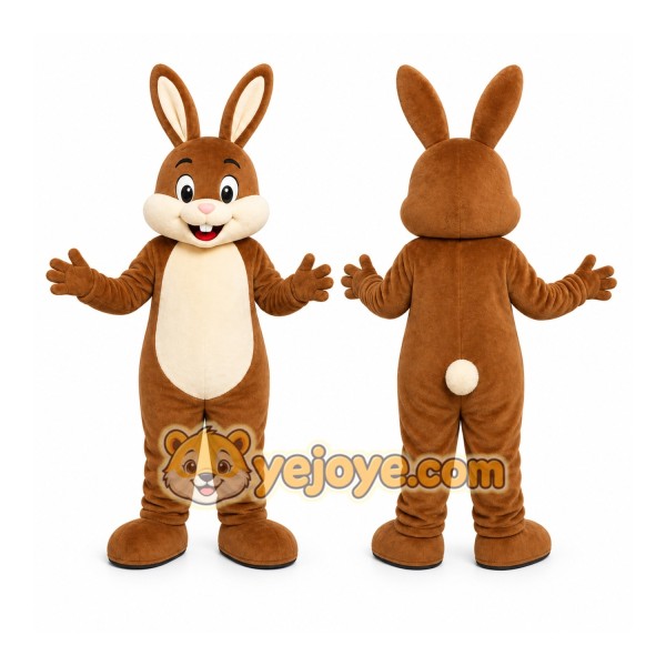 Brown Rabbit Mascot Costume