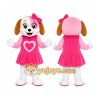 Pink Puppy Dress Mascot Costume