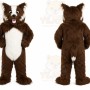 Brown Skunk Mascot Costume