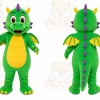 Green Dragon Mascot Costume