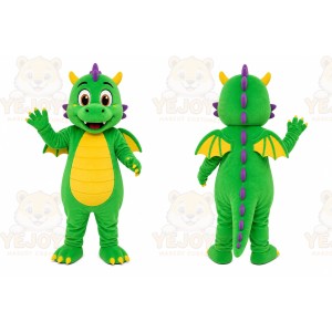 Green Dragon Mascot Costume