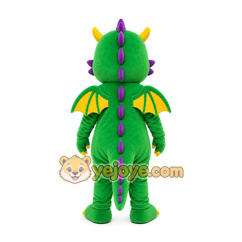 Green Dragon Mascot Costume Green Dragon Mascot Costume