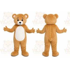 Tan Bear Mascot Costume