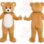 Tan Bear Mascot Costume