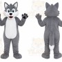 Gray Wolf Mascot Costume