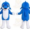 Blue Dolphin Mascot Costume
