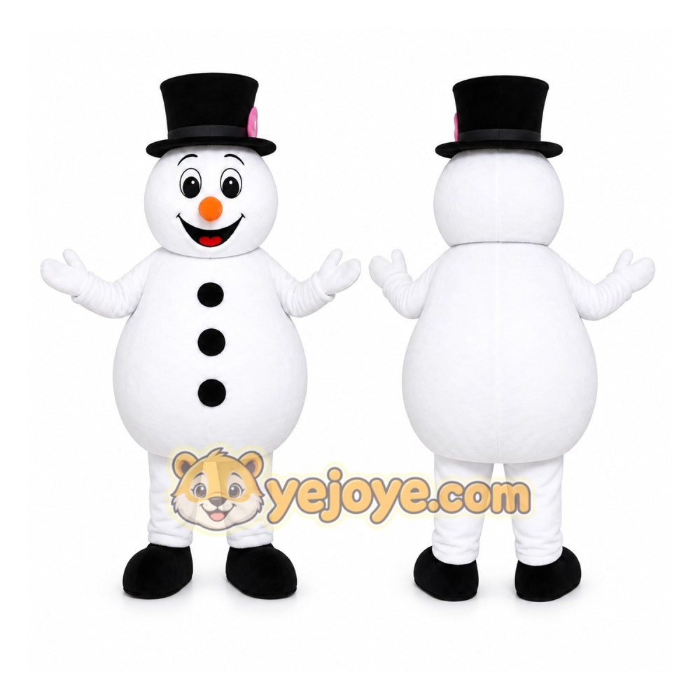 Classic Snowman Mascot Costume Classic Snowman Mascot Costume