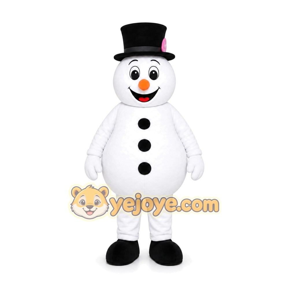 Classic Snowman Mascot Costume Classic Snowman Mascot Costume