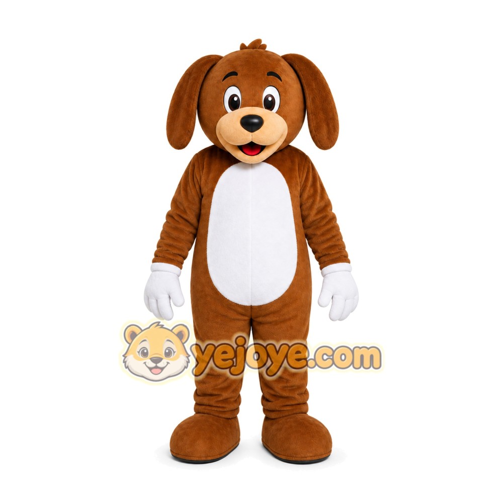 Brown Puppy Mascot Costume Brown Puppy Mascot Costume