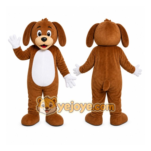 Brown Puppy Mascot Costume